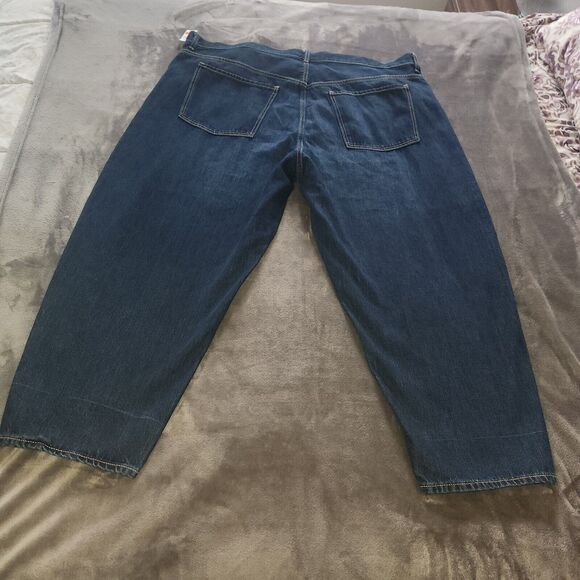 Old Navy Plus Size 24 Extra High-Waisted Balloon Ankle Jeans Med Wash Denim NWT - Picture 2 of 8